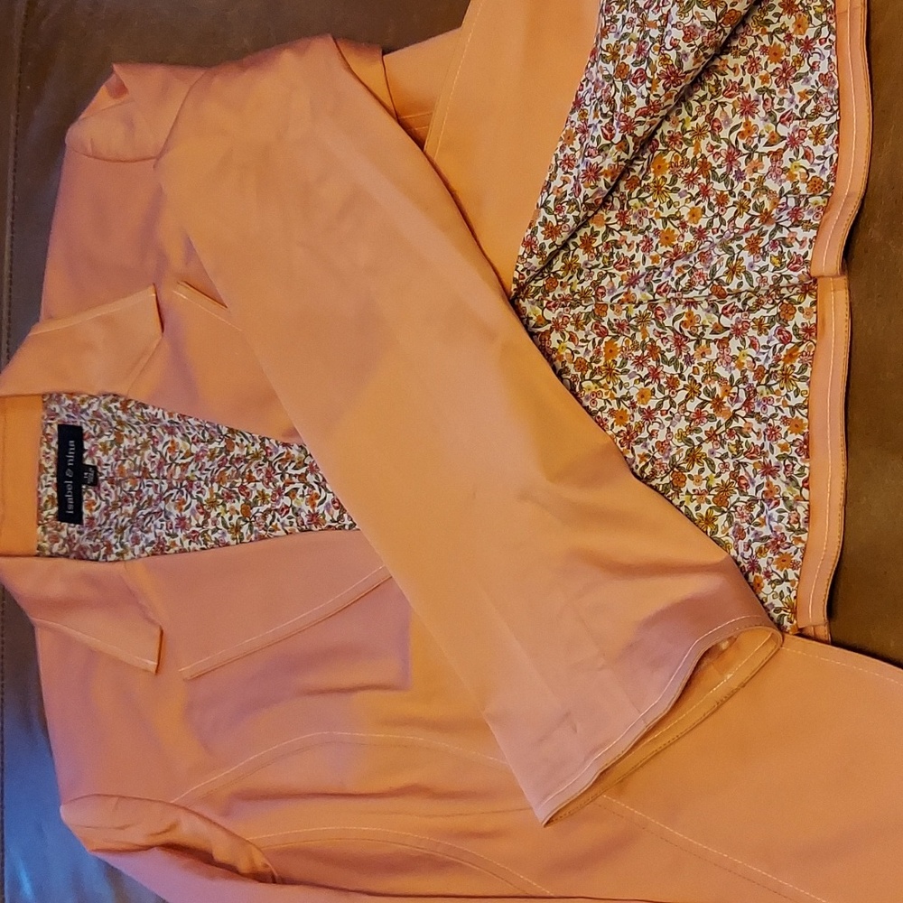Isabel & Nina cotton suit, orange, size 14 - Picture 7 of 8